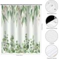 thumbnail image 2 of Green Sage Leaves Shower Curtain,Watercolor Spring Eucalyptus Plant Leaves Shower Curtain Set Waterproof Bathtub Curtain Home Decor with 12 Hooks,72x72 inches, 2 of 6