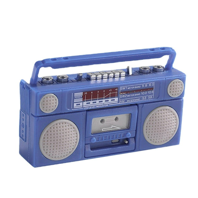 Ornement de Bureau à Moins de 10 Enregistreur Radio Rétro Modèle Miniature Décorations de Maison de Poupée Décorations de Bureau