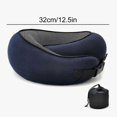 thumbnail image 4 of Travel Neck Pillow U-shaped Memory Cotton Neck Pillows Massage Neck Pillow Sleeping Airplane Pillow Cervical Healthcare Pillow, 4 of 4