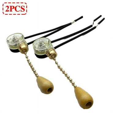 Universal Ceiling Fan Wall Light Replacement Pull Chain Cord Switch E9A1