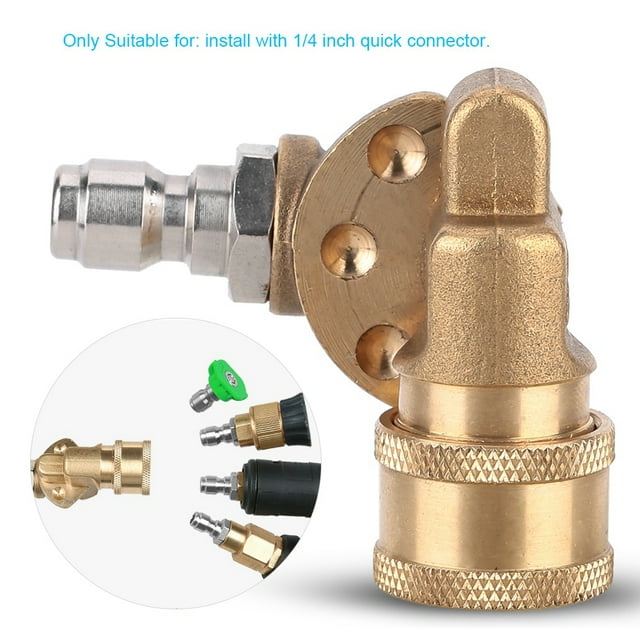 Boquilla Ajustable de Alta Presión 5 Niveles 1/4 '' Acoplador Rápido Lavadora Para Limpieza de Coches