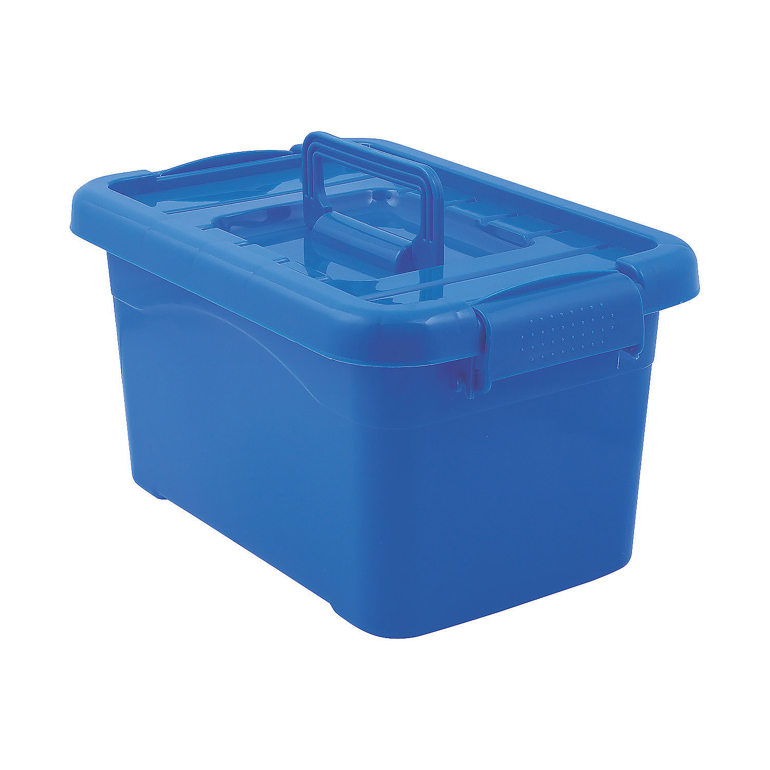 Blue Large Bins With Locking Lids Educational 3 Pieces