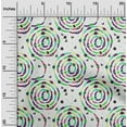 thumbnail image 2 of oneOone Silk Tabby Light Green Fabric Abstract Circle Sewing Fabric By The Yard Printed Diy Clothing Sewing Supplies 42 Inch Wide, 2 of 4