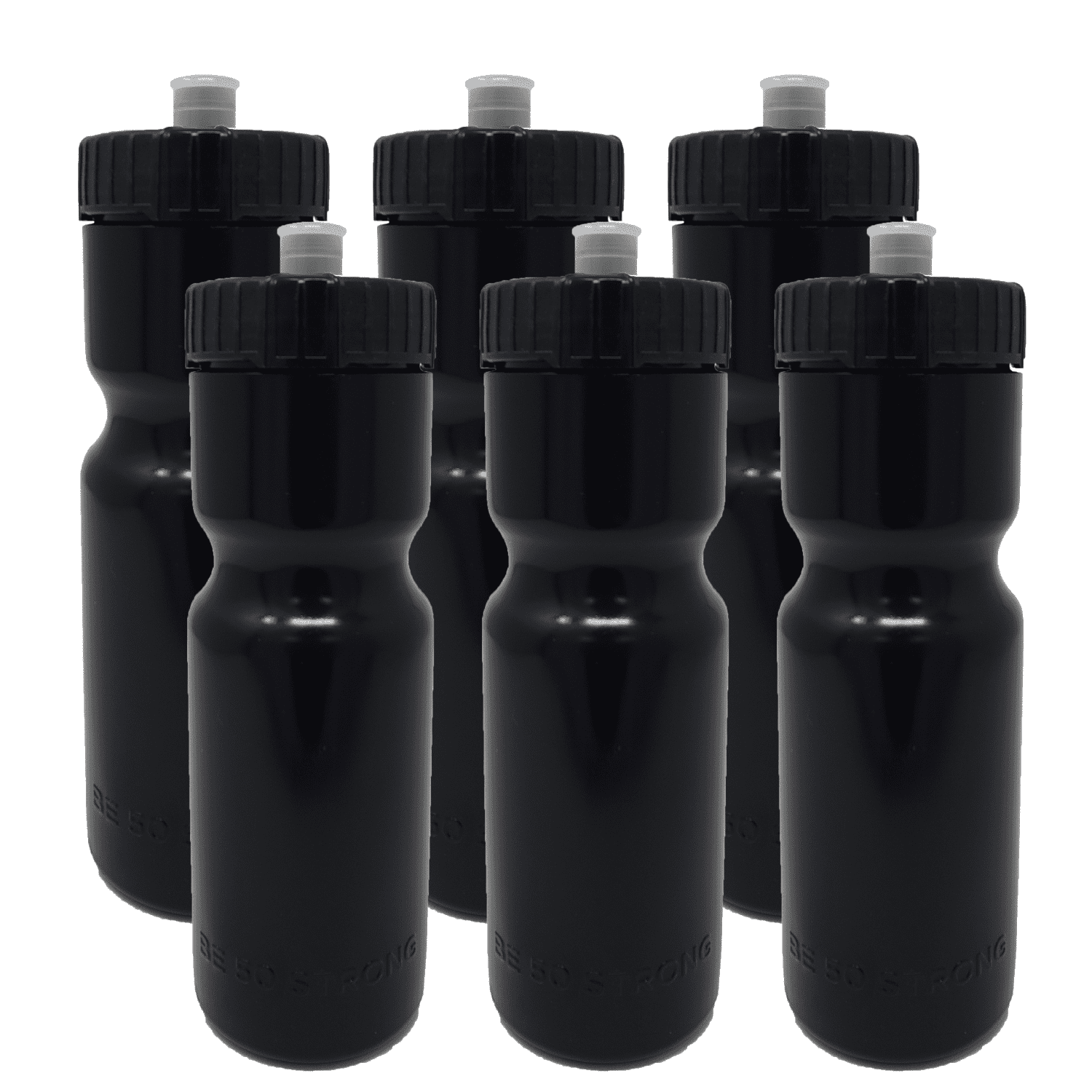 Made in USA PET Plastic Bulk BPA Free 10 Pack CSBD Blank 20 oz Sports and Fitness Water Bottles 