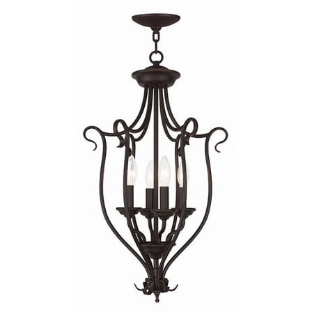 4 Light Foyer Chandelier in Traditional Style 15 inches Wide By 26.75 inches High Bailey Street Home 218-Bel-1764782