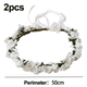 thumbnail image 2 of Diademas florales para boda, aro para el pelo nupcial, cinta de hoja para mujer, sombrerería de fiesta, accesorios de Navidad, 2 of 5