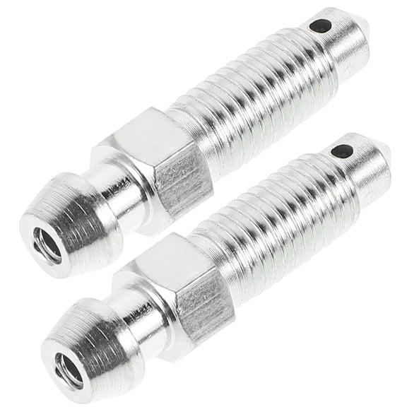 PBPBOX Brake Bleeder Pump Bleeder Screw Galvanized Iron Motorcycle Maintenance 2Pcs