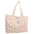 thumbnail image 4 of Yucurem Cute Cherry Print Shoulder Bag Large Capacity Shopping Bag For Women (White) Tote bag (B), 4 of 10