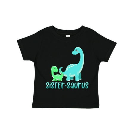 

Inktastic Sister-saurus Cute Brontosaurus Family Gift Toddler Boy or Toddler Girl T-Shirt