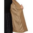 thumbnail image 5 of Agnes Orinda Women's Plus Size Coat Solid Single Breasted Long Fall Winter Outerwear with Pockets 3X Camel, 5 of 6