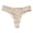 Beige, variant on Womens Thong Underwear Seamless Low Rise No Show Briefs Textured Breathable Invisible Ladies Underwear Panties