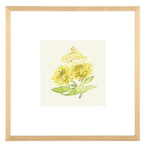 SAFAVIEH Summer Wishes 16 in. x 16 in. Framed Wall Art, Yellow/Spring Green