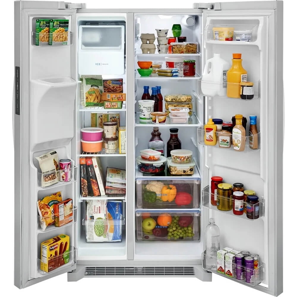 Frigidaire FRSS2623AW 25.6 Cu. Ft. White Side-by-Side Refrigerator