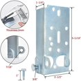 thumbnail image 2 of Garage Door Bottom Lifting Brackets For 7/16in Stem Roller Left And Right With Bolts, 2 of 5