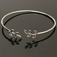 thumbnail image 3 of PPgejGEK Bangles Bracelets for Women Women Stylish Leaves Cuff Women Bracelet Delicate Leaf Open Bangle Bracelet for Valentine's Day Mother's Day Christmas Birthday Gifts up to 65% off, 3 of 3