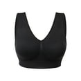 thumbnail image 7 of SAYFUT Women's Seamless Pullover Wirefree Bra Workout Gym Activewear Racerback Sports Bras 2 Pack, 7 of 7
