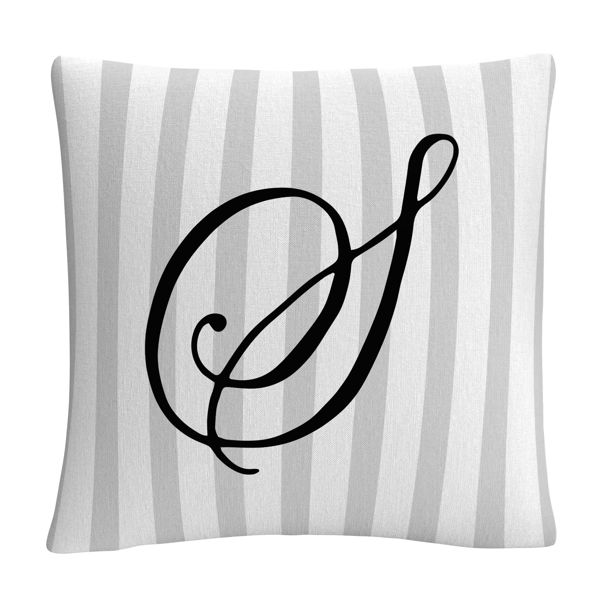 Multicolor Grass Leaves Monogram Letters Gifts Monogram Letter I Initial Grass Leaves Nature Decoration Throw Pillow 16x16 