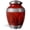 Red, variant on Cremation Urn for Adult Human Ashes - Large Handcrafted Funeral Memorial with Striking Gray Design (Aluminum - 10 Inch Height x 7 Inch Width)