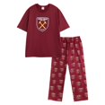 thumbnail image 1 of West Ham United FC  Adult Crest Short-Sleeved Long Pyjama Set, 1 of 8