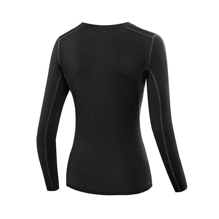 Women Compression Long Sleeve Yoga Tops Gym Workout T-shirts 