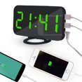 thumbnail image 5 of Reloj Led Digital Dual Snooze Mirror Reloj Despertador Hora Modo Nocturno Grande Eigraketly HA024230-02, 5 of 5