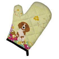 Easter Eggs Brittany Spaniel Oven Mitt
