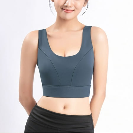 Leesechin Clearance Bras for Women Brassiere Underwire Sports Yoga Bra Shockproof Fitness High Strength Big U Back Yoga Vest