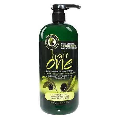 Hair One Olive Oil Cleansing Conditioner for Dry Hair 33.8 oz. (Pack of (Best Hair Products For Grey Hair)