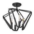 thumbnail image 3 of Golden Lighting 1039-SF NB 17 in. Corbin 4 Light Natural Black Semi Flush Ceiling Light, 3 of 3