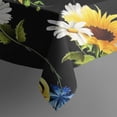 thumbnail image 5 of Black Sunflower White Daisy Pattern Square Tablecloth,Waterproof Square Table Cover,Wipeable Spillproof Washable Table Cover for Home Kitchen Party Decor 52"x52"(132x132cm), 5 of 6
