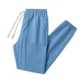 thumbnail image 5 of Men's Track Pants - Comfortable Breathable Sweatpants with Pockets and Elastic Waistband for Home & Lounge, 5 of 7