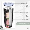 thumbnail image 6 of Kamado Nezuko Car Cup With Straw 20oz Stainless Steel Tumbler Push-Pull Lid Sports Water Bottle Insulated Travel Cup, 6 of 8