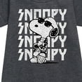 thumbnail image 2 of Peanuts - Snoopy Rock Name Repeat - Toddler And Youth Girls Fleece Dress, 2 of 5