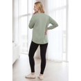 thumbnail image 2 of Ellos Plus Size French Terry Blouson Sleeve Sweatshirt Tunic, 2 of 4