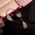 thumbnail image 5 of Pendientes de circón Pendientes de puño Mujeres Circonio Clip de oreja de cartílago sin perforación Platino Chapado en oro Joyería elegante para niñas, 5 of 5
