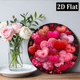 thumbnail image 6 of 2D Flat 1pc 8x8inch Decorative Signs & Plaques Valentine'S Day, Lots Of Love, Black And Red Love Metal Signs and Wreaths., 6 of 6