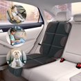 thumbnail image 5 of DFS 2 Pack Brown XL Large Size Car Seat Protector with Thickest Waterproof Fabric Pad for Child, Infant and Baby, Leather and Fabric Car Seat for Vehicles, SUV, Sedan, Truck, Minivan, 5 of 7