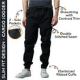 thumbnail image 2 of 2-Pack Men's Slim-Fit Stretch Cargo Jogger (S-2XL), 2 of 5