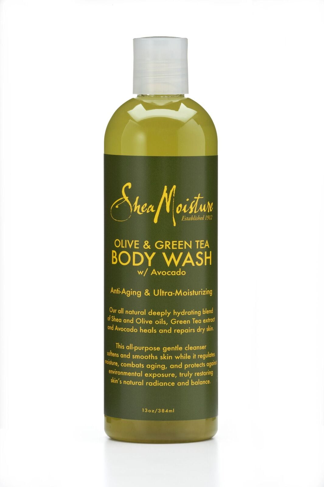 Shea Moisture Body Wash, Olive & Green Tea, 13 Oz