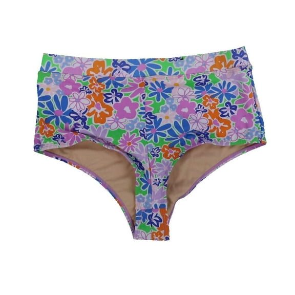 Cotton On Womens Bikini Swim Bottoms Cheeky High Waisted Multi Floral Small New
