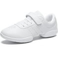 thumbnail image 4 of Cyiecw Girls Cheer Shoes White Cheerleading Shoes Dance Athletic Training Tennis Breathable Youth Dancing Lightweight Competition Comfortable Cheer Sneakers, 4 of 7