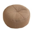 thumbnail image 1 of Baohd Coussin de Sol Rond Coussin de Méditation de Sol Chaise Adultes Studio pour Enfants Brun 40x15cm, 1 of 3