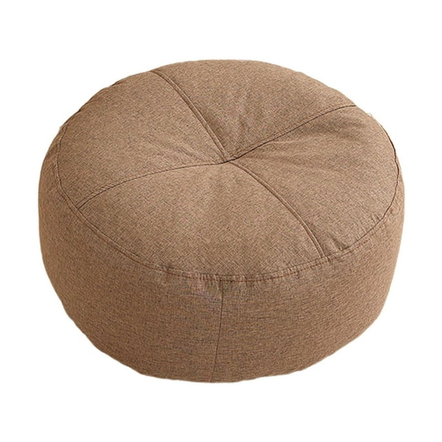 Baohd Coussin de Sol Rond Coussin de Méditation de Sol Chaise Adultes Studio pour Enfants Brun 40x15cm