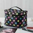thumbnail image 1 of Xihbxyly Bolsa de Maquillaje Portátil, Gran Capacidad, Exquisita Caja de Viaje, Material Ligero y Transpirable, Multifuncional para El Trabajo o Viajes, Ideal para Cosméticos, Tamaño 22 X 15 X 16 Cm., 1 of 4