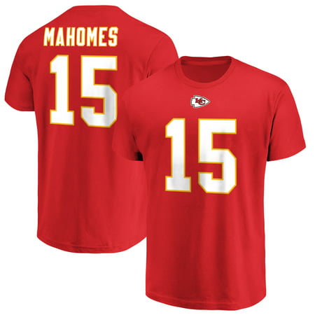Patrick Mahomes Kansas City Chiefs Majestic Eligible Receiver Name & Number T-Shirt -