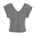 thumbnail image 2 of Blusa George para Mujer, Kimona Boxy Escote V con Corte en Delantero Gris Talla EG, 2 of 4