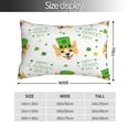 thumbnail image 2 of Fotbe happy dog. St. Patricks Day Funda de Almohada Decorativa Estilo Occidental, Lujo en Algodón, Fundas para Almohadas King, Cojín Estampado para Decoración del Hogar-16"x24", 2 of 6