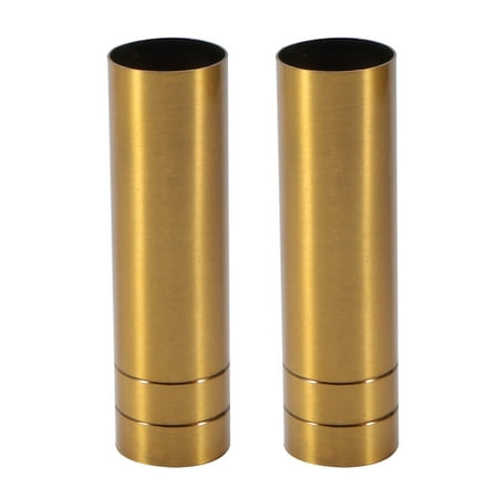 Unique Bargains 2pcs 25mmx80mm Brass Tone Metal Candle Cover Sleeves Unique Bargains 2pcs 25mmx80mm Brass Tone Metal Candle Cover Sleeves Chandelier Socket Covers