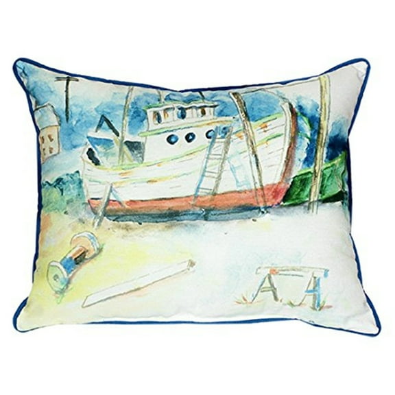 Old Boat Large Indoor/Outdoor Pillow 16x20
