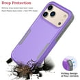 thumbnail image 2 of For iphone 17 Pro Max Case, Shockproof Heavy Duty Rugged Cell Phone Case for iphone 17 Pro Max Cover, Tekcoo Military Grade Full Body Protection Dual Layer Sturdy Durable Cute Bumper - Purple, 2 of 8